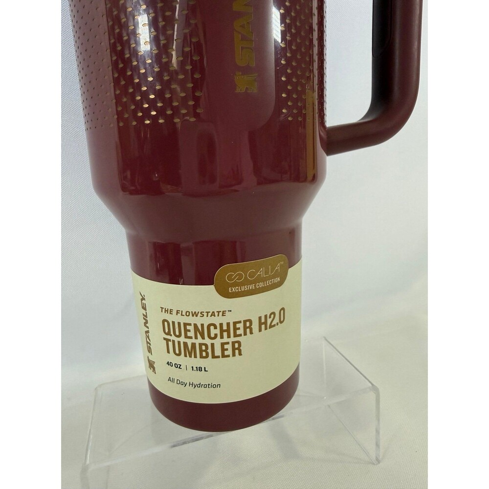 STANLEY × CALIA EXCLUSIVE 40oz FlowState Quencher H2.0Tumbler Red Nectar - Picture 2 of 7